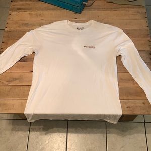 White Columbia large cotton long sleeve.